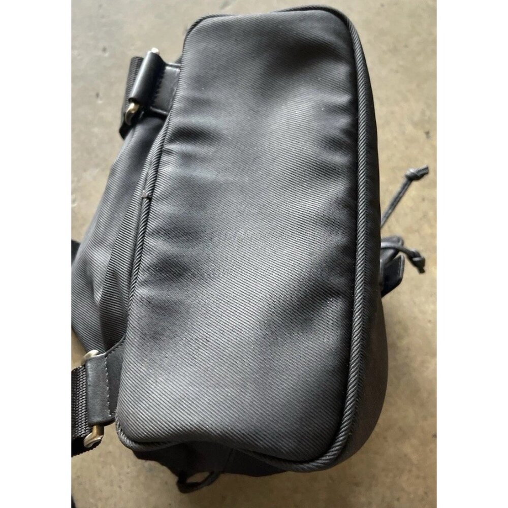 Vintage Coach Black Nylon Mini Backpack Leather Cargo Backpack Travel - Picture 11 of 15